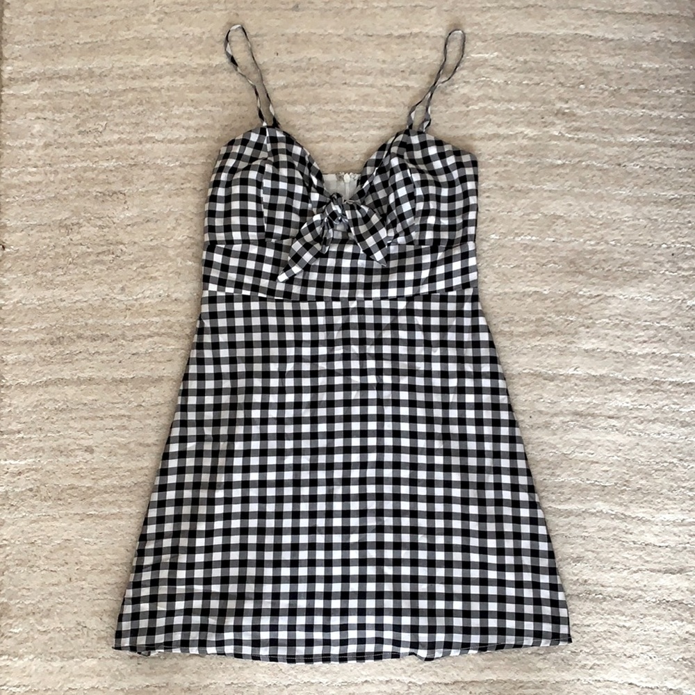 Black and white summer dress